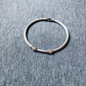 Alor Classique Signature Cable Bracelet with Diamonds